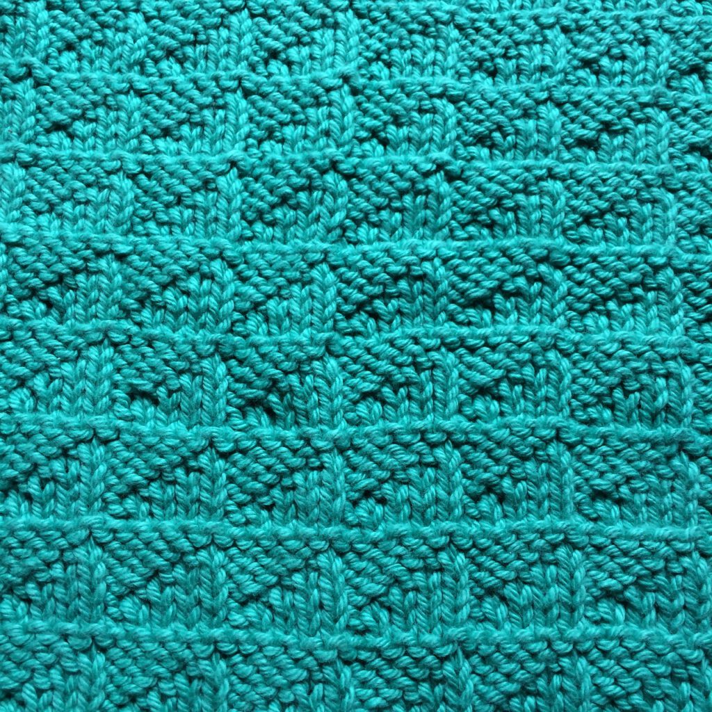 Strickdecke mintfarben