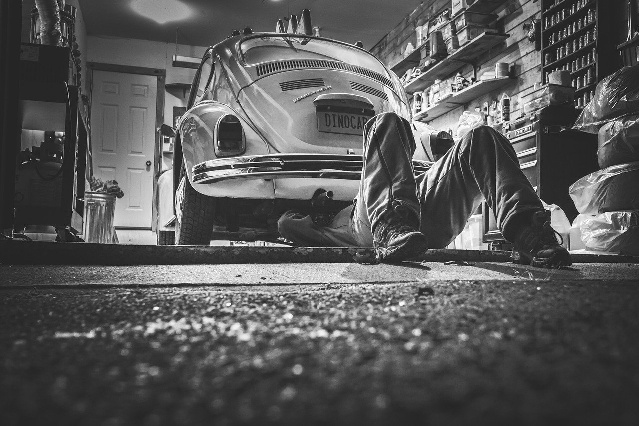 Werkstatt Auto Reparatur Industrieboden