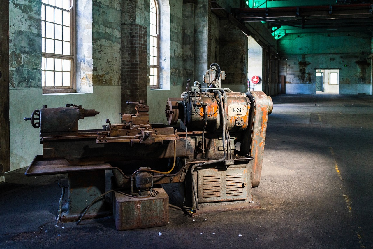 Werkstatt Werkstattboden Maschine Industrie