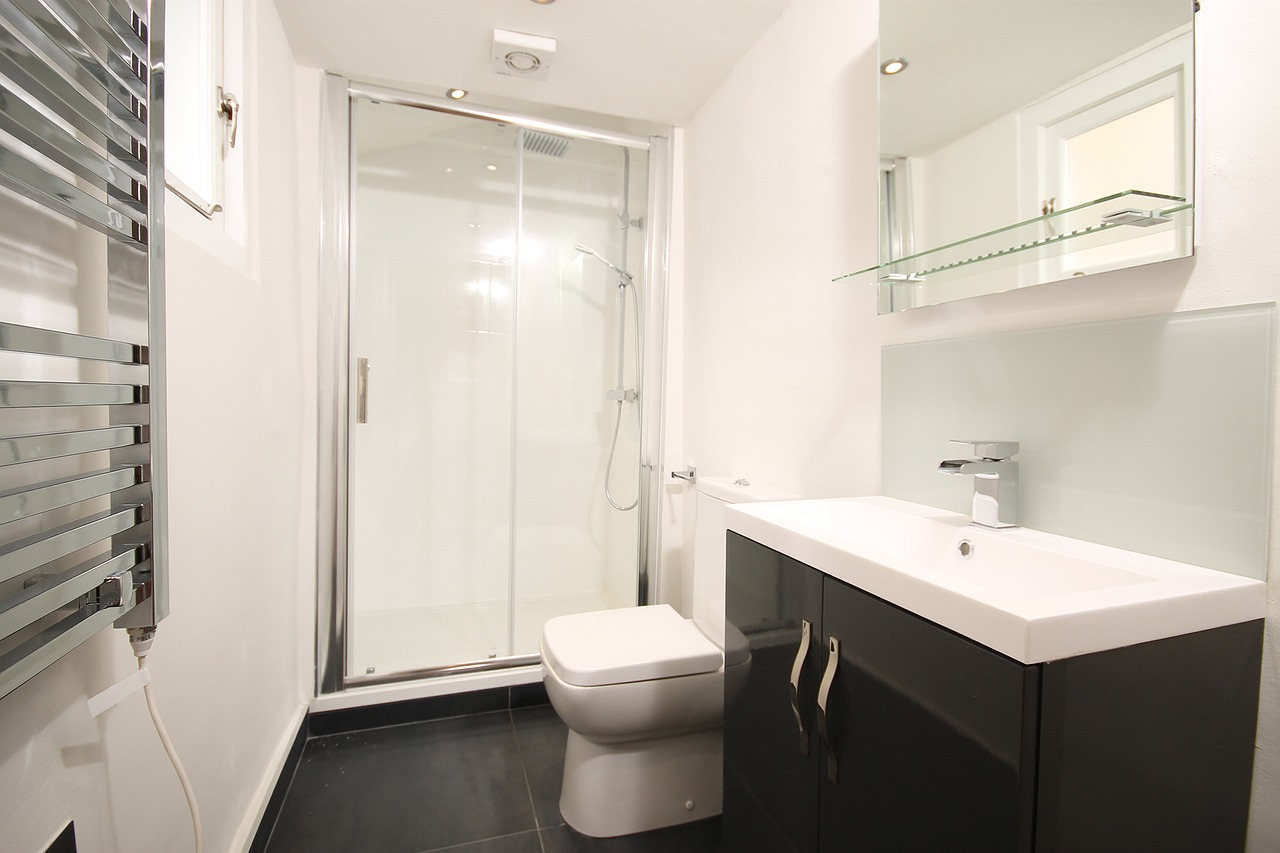 Ansicht sauberes Badezimmer