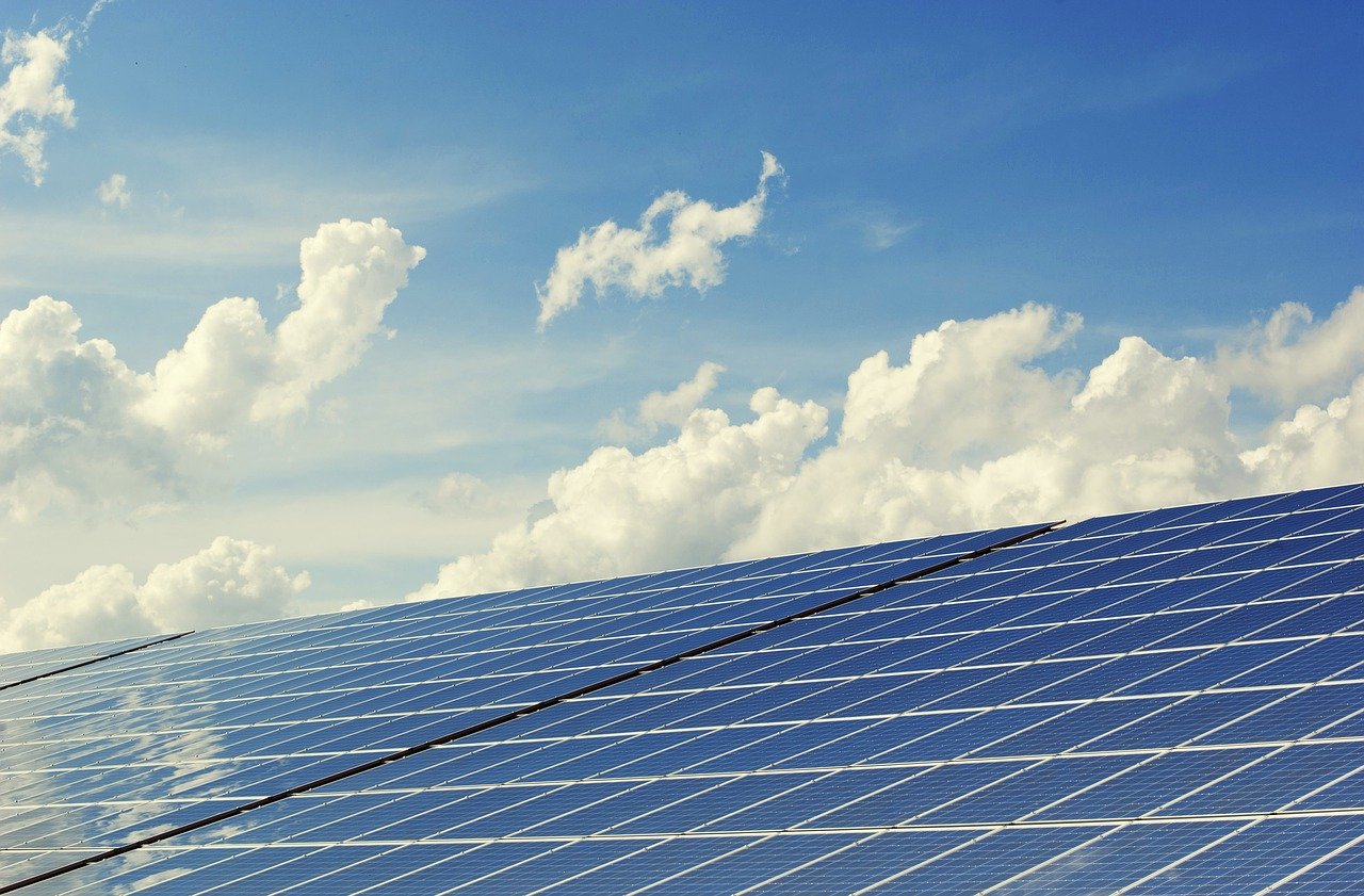 Photovoltaik Solar Himmel Wolken