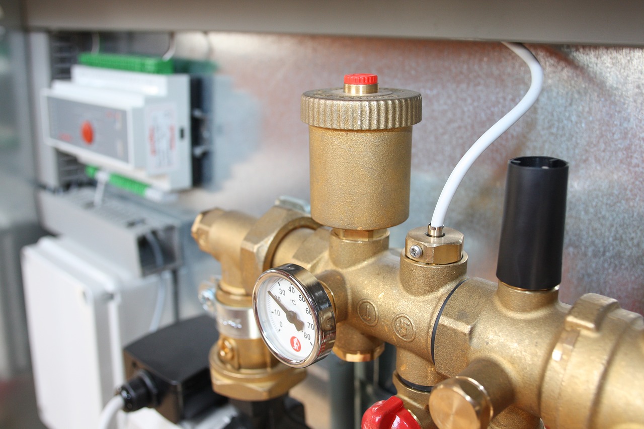 Heizung Heizungsanlage Ventil Thermometer