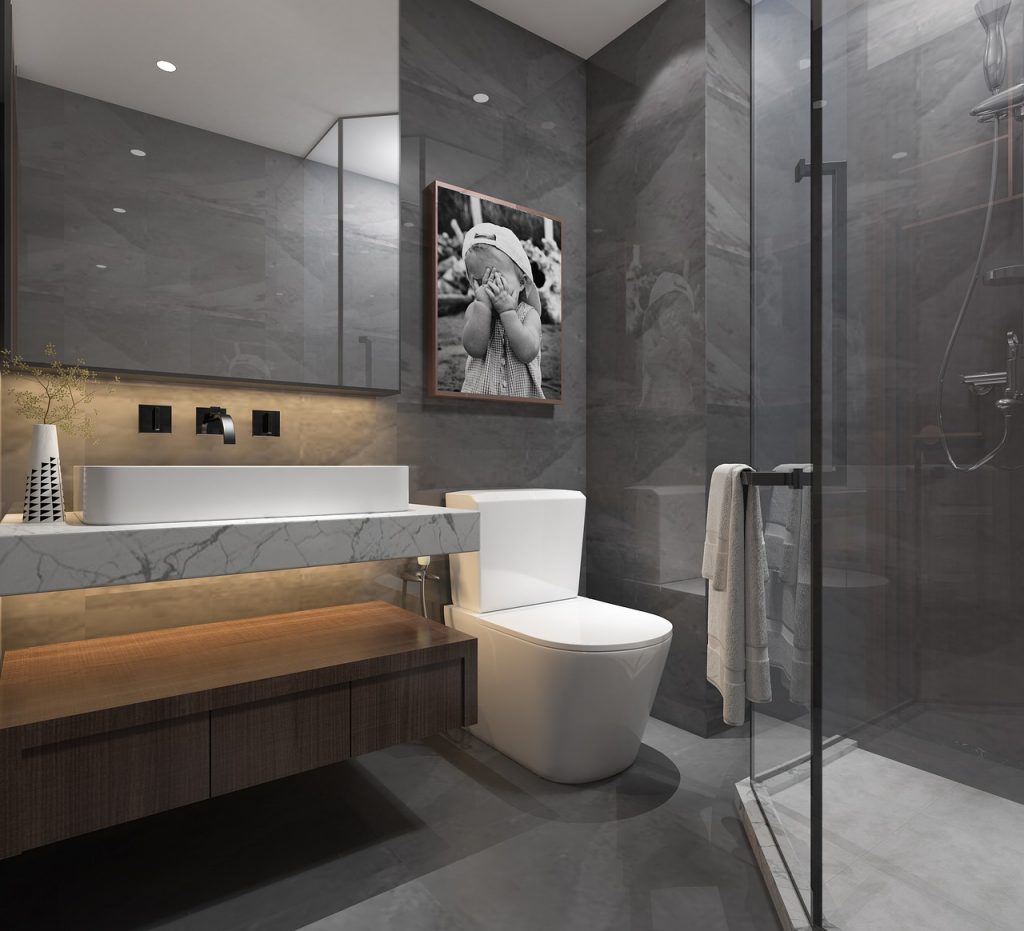 Modernes Badezimmer WC