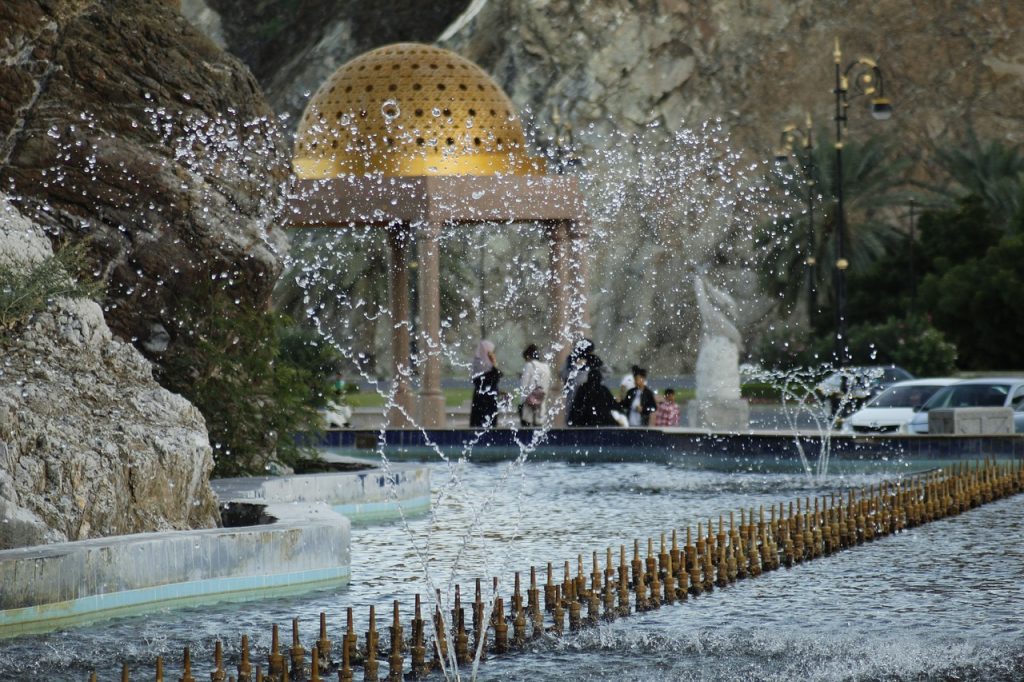 Brunnen Wasser Garten