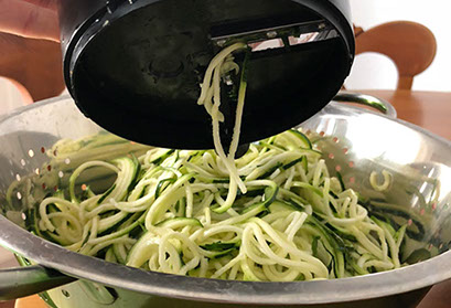 Gemüsespaghetti Spiralschneider