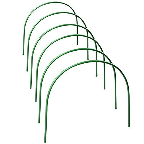 6er Set robuste und langlebige Federstahlstäbe von Takefuns zum Bau eines Pflanztunnels