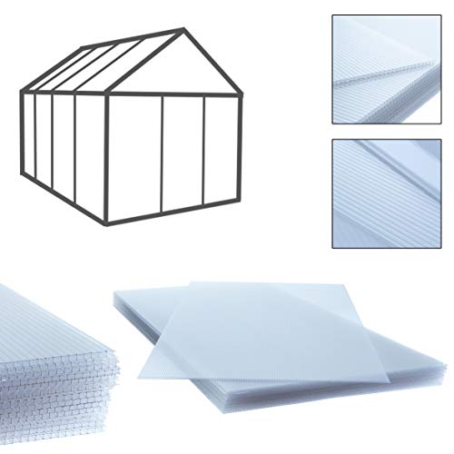 ESTEXO Doppelstegplatten aus transparentem Polycarbonat für das Treibhaus