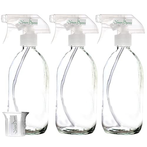 3 BPA-freie Sprühflaschen mit je 500 ml Volumen aus Glas von Nomara Organics