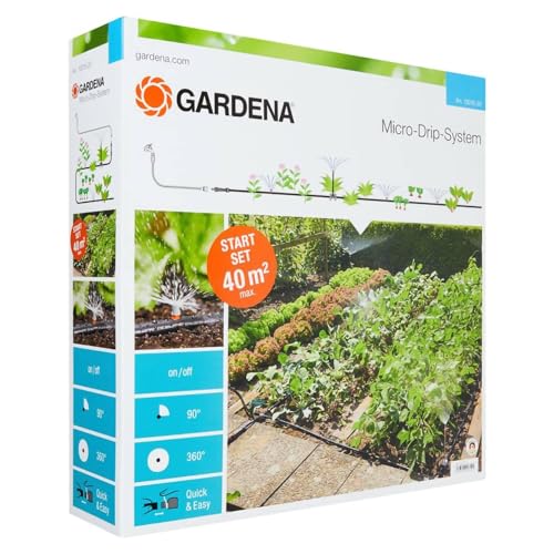 Micro-Drip Starter Set von Gardena zum Bewässern von Gemüse- und Blumenbeeten