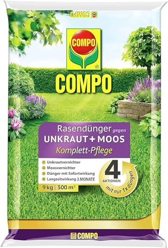 Moosvernichter für Ihren Rasen in 9 kg Eimer von Compo