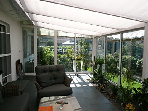 Bausatz für Sonnensegel in Weiß Maße 4,2 x 1,4 Meter von Floracord