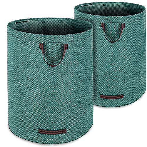 2 hochwertige Laubsäcke mit 280 l Volumen aus wasserabweisendem Gewebe von Deuba